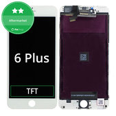 Display for iPhone 6 Plus, White, Touch Screen with Frame