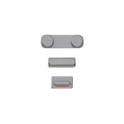 Apple iPhone 5S - Side Buttons Set - Power + Volume + Mute (Space Gray)