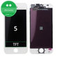 Display for iPhone 5, White, Touch Screen with Frame