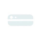 Apple iPhone 5 - Back Glass Strips (White)