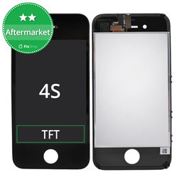Apple iPhone 4S - LCD Display + Touch Screen + Frame (Black) TFT