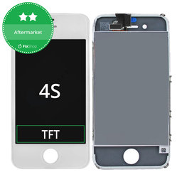 Apple iPhone 4S - LCD Display + Touch Screen + Frame (White) TFT