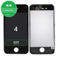 Display for iPhone 4, Black, Touch Screen with Frame