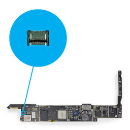 Apple iPad Air - Mainboard + SIM Card Reader Connector