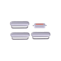 Apple iPhone 6 - Side Buttons Set - Power + Volume + Mute (Silver)