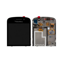 Blackberry Q10 - LCD Display + Touch Screen + Frame (Black) TFT