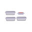 Apple iPhone 6 Plus - Side Buttons Set - Power + Volume + Mute (Silver)
