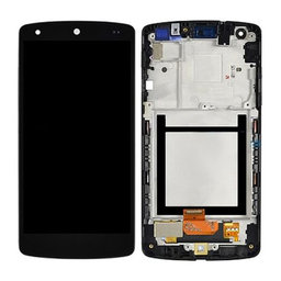 LG Nexus 5 D821 - LCD Display + Touch Screen + Frame (Black) - ACQ86661402 Genuine Service Pack
