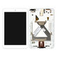 ASUS MeMO Pad 8 ME181C, ME181CX - LCD Display + Touch Screen + Frame (White) TFT