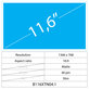 11.6 LCD Slim Matte 40 pin HD