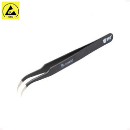 Best B-205ESD - ESD Metal Tweezer with Curved Tip (117mm)