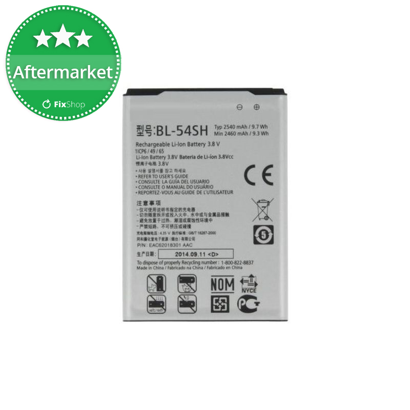 LG G3 S D722, L90 D405, Bello - Battery BL-54SH 2540mAh - EAC62018301 |  FixShop