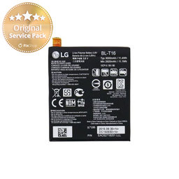 LG G Flex 2 H955 - Battery BL-T16 3000mAh - EAC62718201 Genuine Service Pack