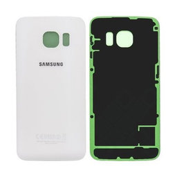Samsung Galaxy S6 Edge G925F - Battery Cover (White Pearl) - GH82-09602B Genuine Service Pack