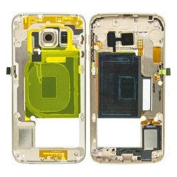 Samsung Galaxy S6 Edge G925F - Middle Frame (Gold Platinum) - GH96-08376C Genuine Service Pack