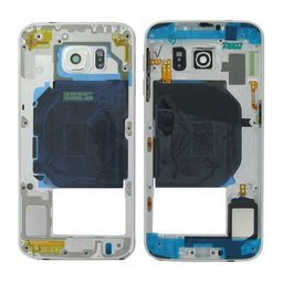 Samsung Galaxy S6 G920F - Middle Frame (White Pearl) - GH96-08583B Genuine Service Pack
