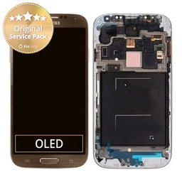 Samsung Galaxy S4 i9506 LTE - LCD Display + Touch Screen + Frame (Brown) - GH97-15202E Genuine Service Pack