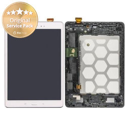 Samsung Galaxy Tab A 9.7 T555 - LCD Display + Touch Screen + Frame (White) - GH97-17424C Genuine Service Pack