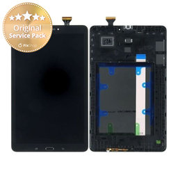 Samsung Galaxy Tab E T560N - LCD Display + Touch Screen + Frame (Black) - GH97-17525A Genuine Service Pack