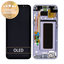 Samsung Galaxy S8 Plus G955F - LCD Display + Touch Screen + Frame (Orchid Gray) - GH97-20470C, GH97-20564C, GH97-20565C Genuine Service Pack
