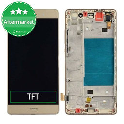 Huawei P8 lite - LCD Display + Touch Screen + Frame (Gold) TFT