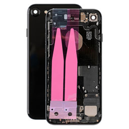 Apple iPhone 7 - Rear Housing with Small Parts (Jet Black)