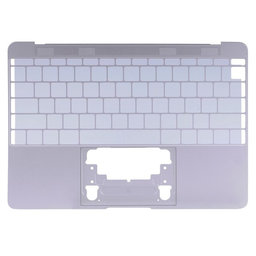 Apple MacBook 12" A1534 (Early 2015) - Top Keyboard Frame US (Silver)