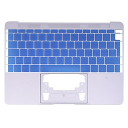 Apple MacBook 12" A1534 (Early 2015) - Top Keyboard Frame UK (Silver)