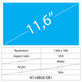 11.6 LCD Slim Matte 30 pin HD