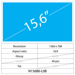 15.6 LCD Fat Glossy 40 pin HD