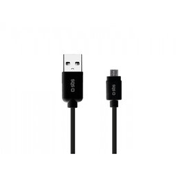 SBS - Micro-USB / USB Cable (3m), black