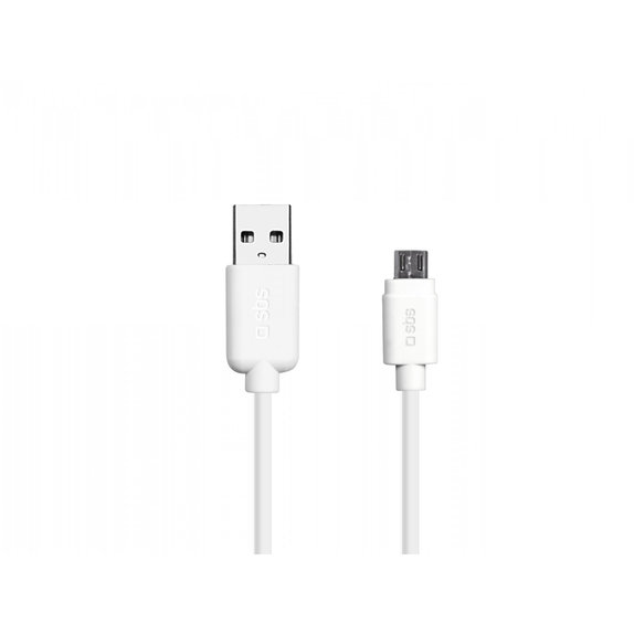 SBS - Micro-USB / USB Cable (1m), white