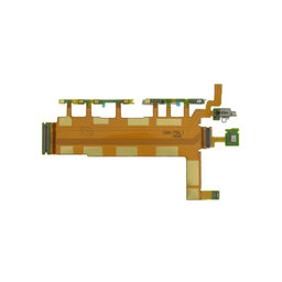 Sony Xperia Z3 Dual D6633 - Power + Volume Buttons Flex Cable (Black) - 1285-7754 Genuine Service Pack