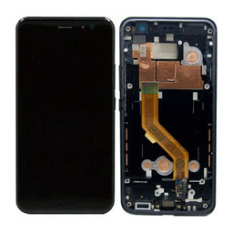 HTC U11 - LCD Display + Touch Screen + Frame (Brilliant Black) - 80H02105-01 Genuine Service Pack
