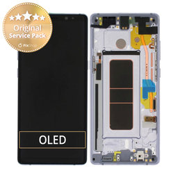 Samsung Galaxy Note 8 N950F - LCD Display + Touch Screen + Frame (Orchid Grey) - GH97-21065C, GH97-21066C Genuine Service Pack