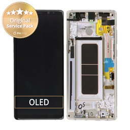 Samsung Galaxy Note 8 N950F - LCD Display + Touch Screen + Frame (Maple Gold) - GH97-21065D, GH97-21066D Genuine Service Pack