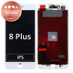 Display for iPhone 8 Plus, White, Touch Screen with Frame, Refurbished