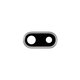 Apple iPhone 8 Plus - Rear Camera Lens + Frame (Silver)