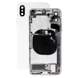 Apple iPhone X - Rear Housing with Small Parts (Silver)