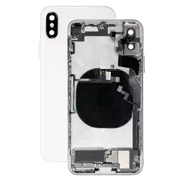 Apple iPhone X - Rear Housing with Small Parts (Silver)
