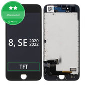 Display for iPhone 8, SE (2020), SE (2022), Black, Touch Screen with Frame