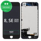 Display for iPhone 8, SE (2020), SE (2022), Black, Touch Screen with Frame