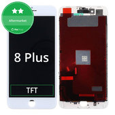 Display for iPhone 8 Plus, White, Touch Screen with Frame