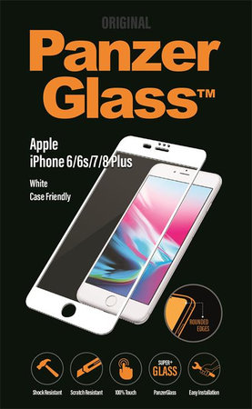 PanzerGlass - Tempered Glass for iPhone 8/7 / 6S / 6 Plus, White