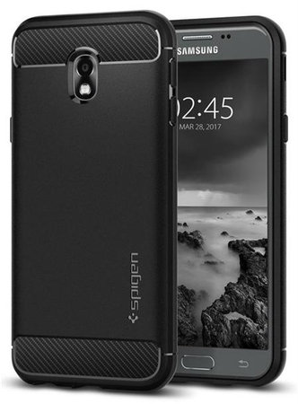 Spigen - Rugged Armor for Galaxy J3 2017, black