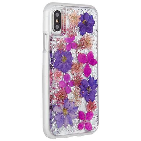 Case-Mate - Karat Petals Case for Apple iPhone X / XS, Purple