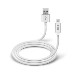 SBS - Micro-USB / USB Cable (1m), white