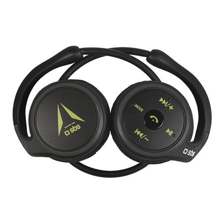 SBS - Black Runner Sports Bluetooth Headphones, black