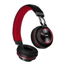 SBS - Wireless Headphones with Microphone, red