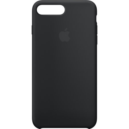 Apple - Silicone Case for iPhone 8/7 Plus, Black